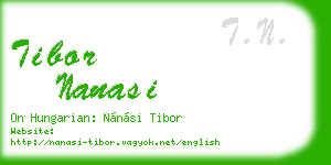 tibor nanasi business card