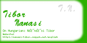 tibor nanasi business card